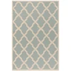Safavieh Linden  Aqua / Cream LND122 9 ft. X 12 ft. Rectangle Rug