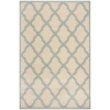 Safavieh Linden  Cream / Aqua LND122 4 ft. X 6 ft. Rectangle Rug