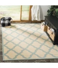 Safavieh Linden  Cream / Aqua LND122 9 ft. X 12 ft. Rectangle Rug