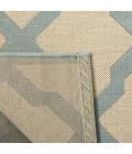 Safavieh Linden  Cream / Aqua LND122 9 ft. X 12 ft. Rectangle Rug
