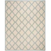 Safavieh Linden  Cream / Aqua LND122 9 ft. X 12 ft. Rectangle Rug