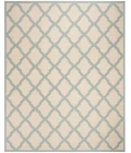 Safavieh Linden  Cream / Aqua LND122 9 ft. X 12 ft. Rectangle Rug
