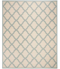 Safavieh Linden  Cream / Aqua LND122 9 ft. X 12 ft. Rectangle Rug