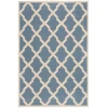 Safavieh Linden  Blue / Creme LND122 4 ft. X 6 ft. Rectangle Rug
