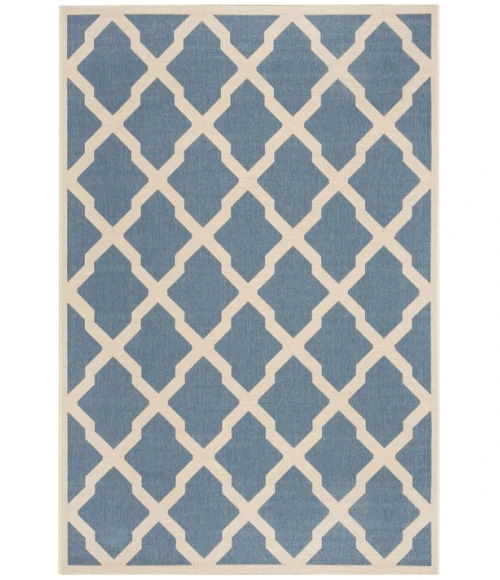 Safavieh Linden  Blue / Creme LND122 4 ft. X 6 ft. Rectangle Rug