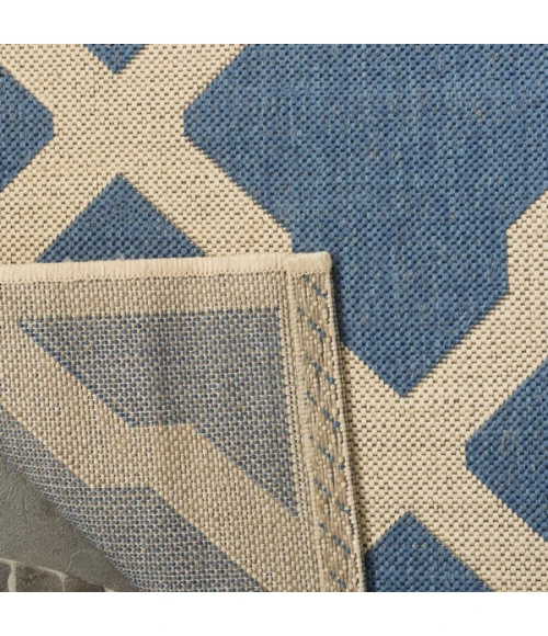 Safavieh Linden  Blue / Creme LND122 8 ft. X 10 ft. Rectangle Rug