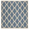 Safavieh Linden  Blue / Creme LND122 6 ft. 7 in. X 6 ft. 7 in. Square Rug