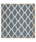 Safavieh Linden  Blue / Creme LND122 6 ft. 7 in. X 6 ft. 7 in. Square Rug