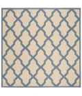 Safavieh Linden  Cream / Blue LND122 6 ft. 7 in. X 6 ft. 7 in. Square Rug