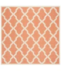 Safavieh Linden  Rust / Creme LND122 6 ft. 7 in. X 6 ft. 7 in. Square Rug