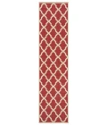 Safavieh Linden  Red / Creme LND122 2 ft. 2 in. X 8 ft. Runner Rug