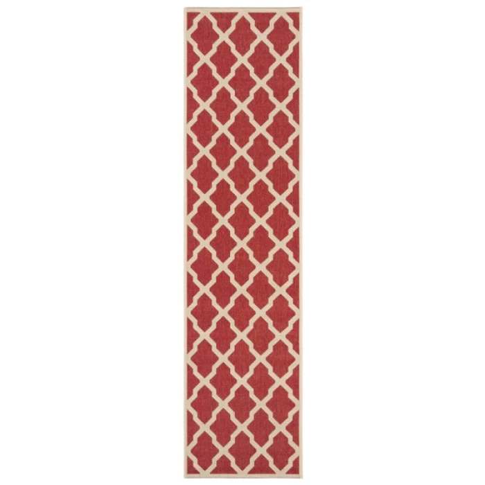 Safavieh Linden  Red / Creme LND122 2 ft. 2 in. X 8 ft. Runner Rug