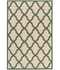 Safavieh Linden  Cream / Green LND122 4 ft. X 6 ft. Rectangle Rug
