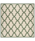 Safavieh Linden  Cream / Green LND122 6 ft. 7 in. X 6 ft. 7 in. Round Rug