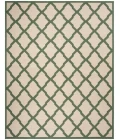 Safavieh Linden  Cream / Green LND122 9 ft. X 12 ft. Rectangle Rug