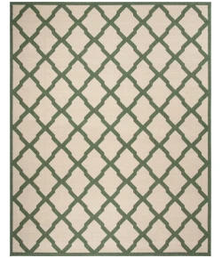 Safavieh Linden  Cream / Green LND122 9 ft. X 12 ft. Rectangle Rug