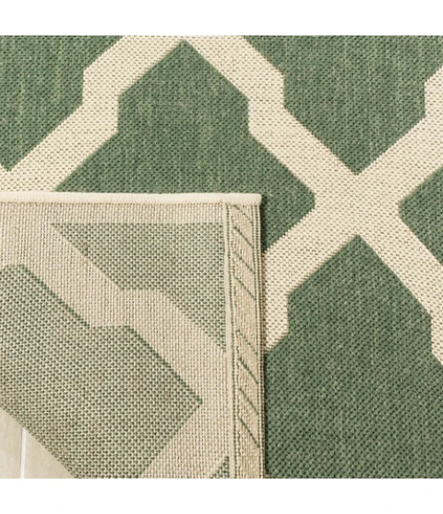Safavieh Linden  Green / Creme LND122 9 ft. X 12 ft. Rectangle Rug