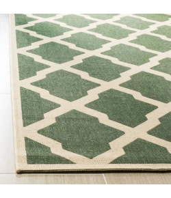 Safavieh Linden  Green / Creme LND122 9 ft. X 12 ft. Rectangle Rug