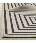 Safavieh Linden  Light Grey / Charcoal LND123 6 ft. 7 in. X 6 ft. 7 in. Round Rug