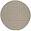 Safavieh Linden  Natural / Brown LND123 6 ft. 7 in. X 6 ft. 7 in. Round Rug