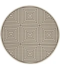 Safavieh Linden  Natural / Brown LND123 6 ft. 7 in. X 6 ft. 7 in. Round Rug