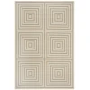 Safavieh Linden  Cream / Aqua LND123 5 ft. 3 in. X 7 ft. 6 in. Rectangle Rug
