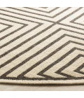 Safavieh Linden  Creme / Brown LND123 6 ft. 7 in. X 6 ft. 7 in. Round Rug