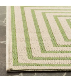 Safavieh Linden  Cream / Olive LND123 6 ft. 7 in. X 6 ft. 7 in. Square Rug