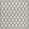 Safavieh Linden  Light Grey / Charcoal LND124 6 ft. 7 in. X 6 ft. 7 in. Square Rug