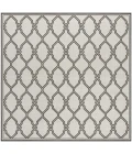 Safavieh Linden  Light Grey / Charcoal LND124 6 ft. 7 in. X 6 ft. 7 in. Square Rug