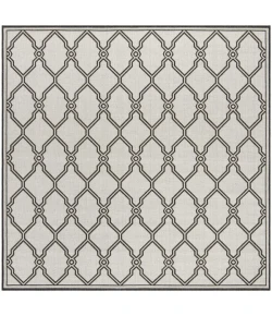 Safavieh Linden  Light Grey / Charcoal LND124 6 ft. 7 in. X 6 ft. 7 in. Square Rug