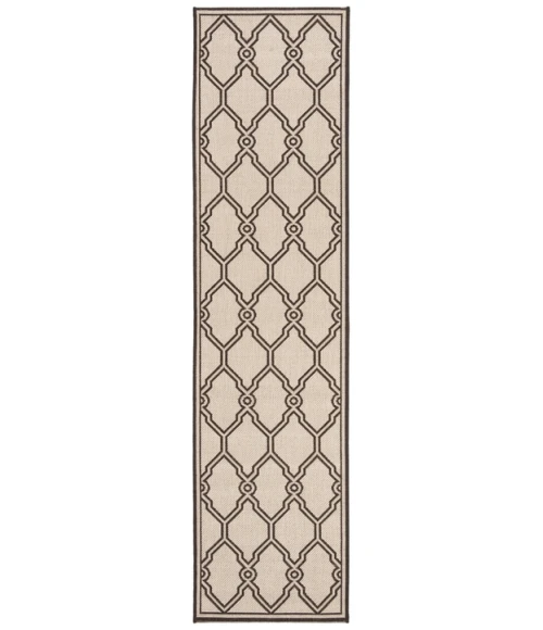 Safavieh Linden  Natural / Brown LND124 2 ft. 2 in. X 8 ft. Runner Rug