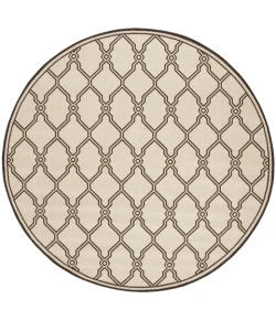 Safavieh Linden  Natural / Brown LND124 6 ft. 7 in. X 6 ft. 7 in. Round Rug