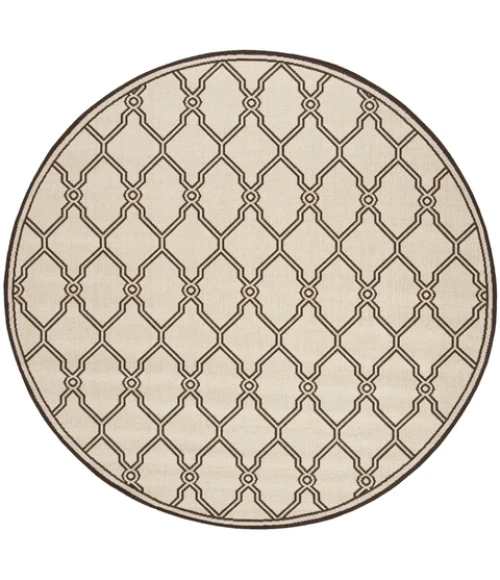 Safavieh Linden  Natural / Brown LND124 6 ft. 7 in. X 6 ft. 7 in. Round Rug