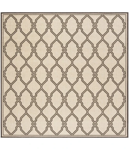 Safavieh Linden  Natural / Brown LND124 6 ft. 7 in. X 6 ft. 7 in. Square Rug