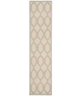 Safavieh Linden  Cream / Aqua LND124 2 ft. 2 in. X 8 ft. Runner Rug