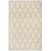 Safavieh Linden  Cream / Aqua LND124 4 ft. X 6 ft. Rectangle Rug