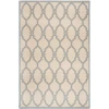 Safavieh Linden  Cream / Blue LND124 4 ft. X 6 ft. Rectangle Rug