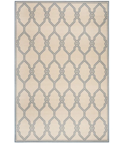 Safavieh Linden  Cream / Blue LND124 5 ft. 3 in. X 7 ft. 6 in. Rectangle Rug