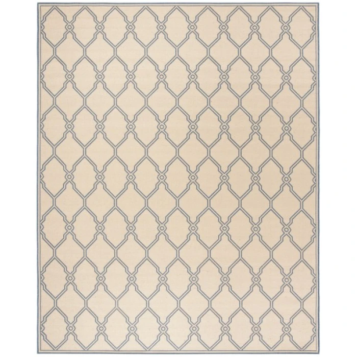 Safavieh Linden  Cream / Blue LND124 9 ft. X 12 ft. Rectangle Rug