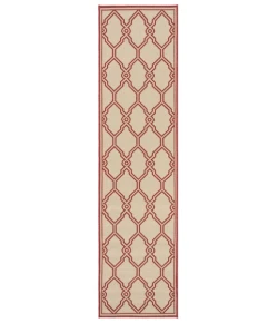 Safavieh Linden  Red / Creme LND124 2 ft. 2 in. X 8 ft. Runner Rug