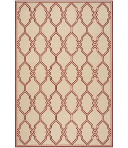 Safavieh Linden  Red / Creme LND124 4 ft. X 6 ft. Rectangle Rug