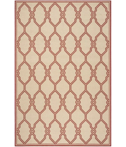 Safavieh Linden  Red / Creme LND124 4 ft. X 6 ft. Rectangle Rug