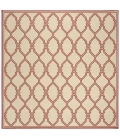 Safavieh Linden  Red / Creme LND124 6 ft. 7 in. X 6 ft. 7 in. Square Rug