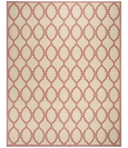 Safavieh Linden  Red / Creme LND124 9 ft. X 12 ft. Rectangle Rug