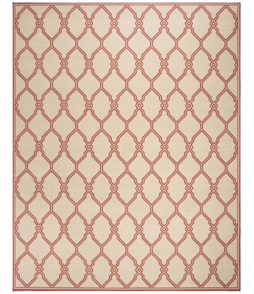 Safavieh Linden  Red / Creme LND124 9 ft. X 12 ft. Rectangle Rug