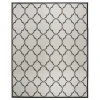 Safavieh Linden  Light Grey / Charcoal LND125 8 ft. X 10 ft. Rectangle Rug