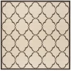 Safavieh Linden  Natural / Brown LND125 6 ft. 7 in. X 6 ft. 7 in. Square Rug