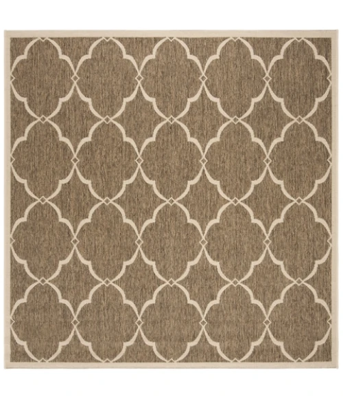 Safavieh Linden  Beige / Cream LND125 6 ft. 7 in. X 6 ft. 7 in. Square Rug