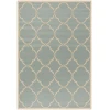 Safavieh Linden  Aqua / Cream LND125 5 ft. 3 in. X 7 ft. 6 in. Rectangle Rug
